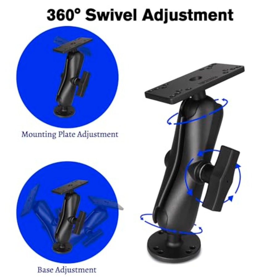 حامل جهاز تحديد مواقع الأسماك  - مراجعة Fish Finder Mount وسعره