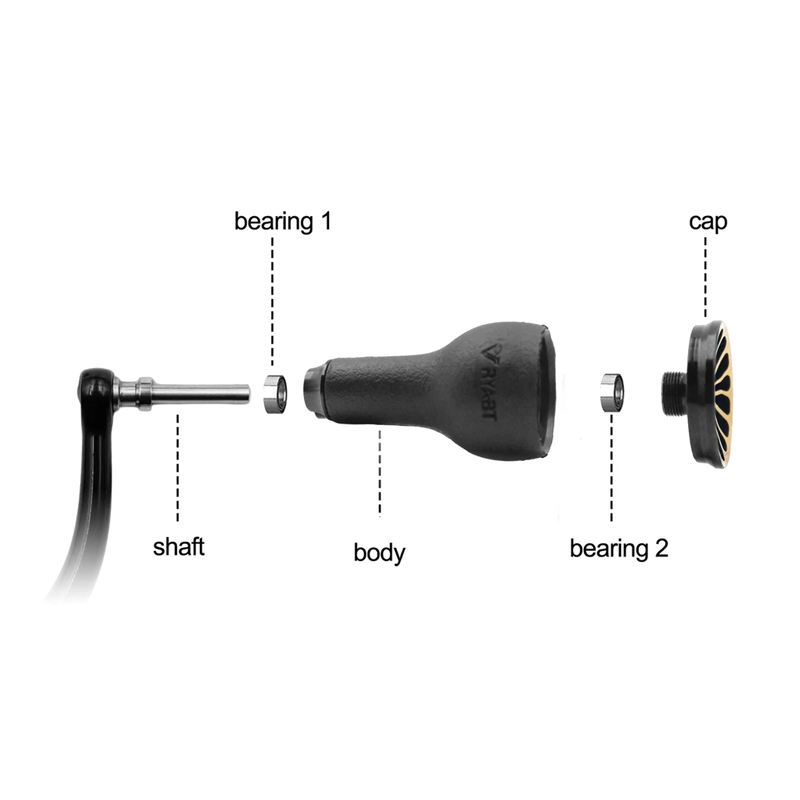 مقبض TPE أسود 27 مم متوافق مع  - مراجعة Shimano Reel Stradic وسعره